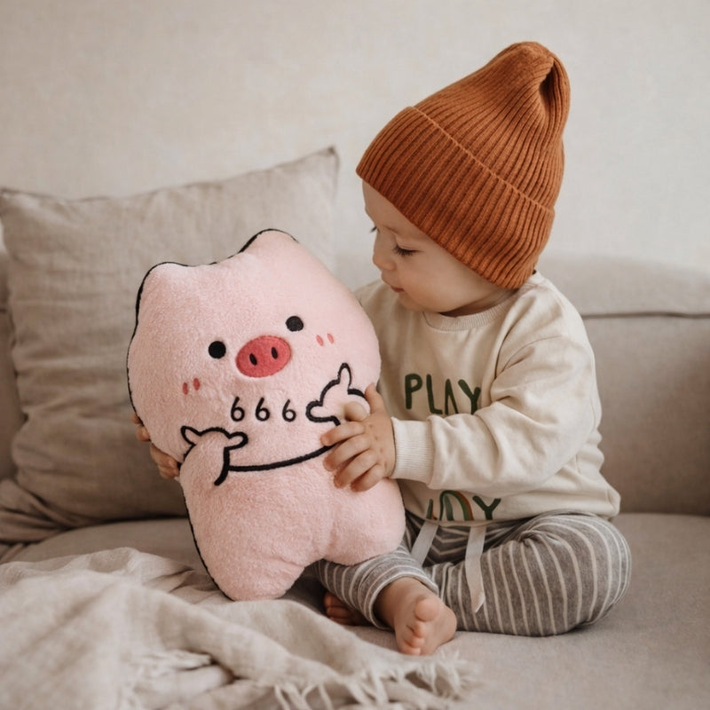 Sanna Cheeky Pig Plush Toy — Baby Plush Companion