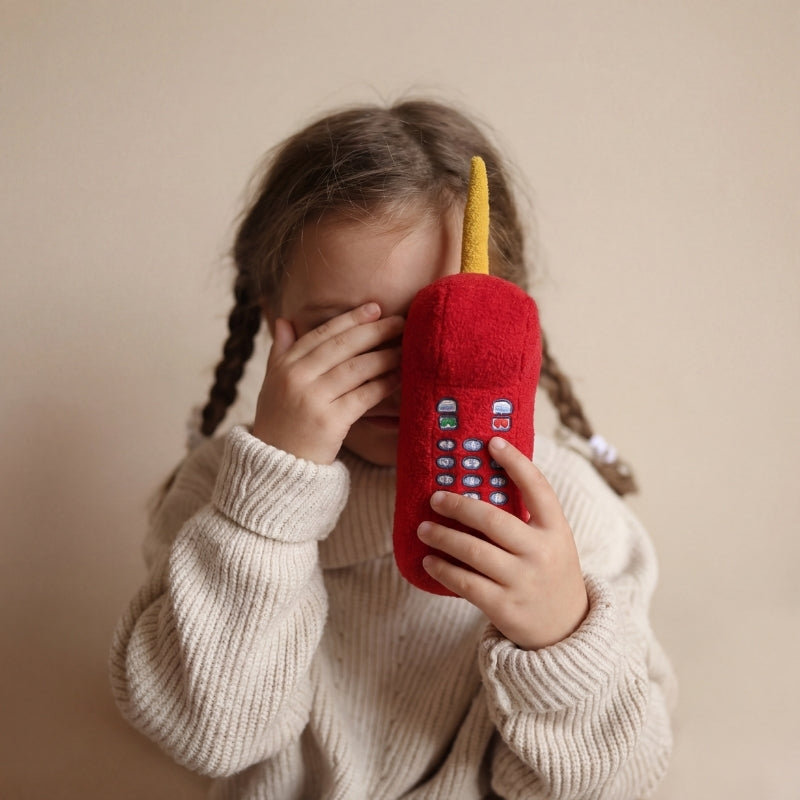 Vito Red Telephone Plush Toy — Animal Kids Toy