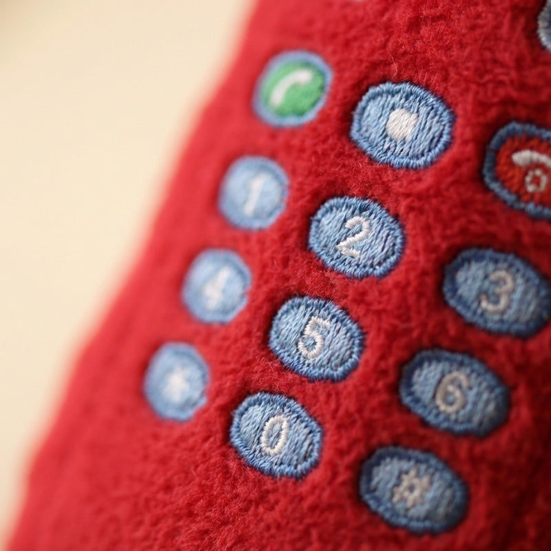 Vito Red Telephone Plush Toy — Animal Kids Toy